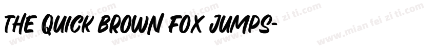 the quick brown fox jumps字体转换